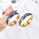 Korean Style ECG Couple Ring Stainless Steel Heartbeat – Stylish Gifts — 11