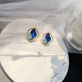 S925 Silver Stud Earrings Simple Women's Small – Gifts for Her — 8