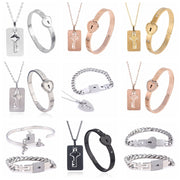 Fashion Jewelry Titanium Steel Couple Love Lock – Jewelry Gift Ideas — 1