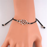 Personalized Alloy Heart-Shaped Lovers Bracelet – Jewelry Gift Ideas — 5