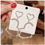 925 Silver Needle Korean Net Red Love Earrings – Gifts for Couples — 2