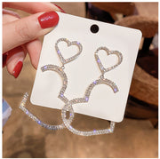 925 Silver Needle Korean Net Red Love Earrings – Gifts for Couples — 2