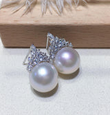 Hot Push Large Pearl S925 Silver Pendant Stud – Jewelry Gift Ideas — 4