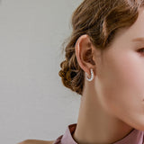 Women's Sterling Silver Twist Earrings – Gifts for Her — 15