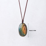 Labradorite Rough Stone Pendant Necklace Pendant – Jewelry Gift Ideas — 6
