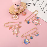 Cute Girl Heart Cartoon Metal Brooch – Jewelry Gift Ideas — 5