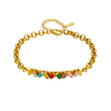 Women's Fashion Retro Color Strip Transparent Diamond – Stylish Gifts — 4