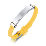 Fashion Engravable Silicone Stainless Steel Bracelet – Stylish Gifts — 3