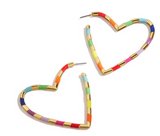 Individual Metal Heart Earrings – Thoughtful Gifts — 1