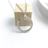 Sparkling Zircon Temperament Nail Necklace – Jewelry Gift Ideas — 4