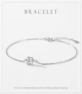 S925 Sterling Silver Six-claw Single Diamond – Jewelry Gift Ideas — 5