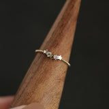 Sterling Silver Plated 14k Gold Zircon Inlaid Ring – Gift Ideas — 2