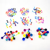 CBR Type Nose Stud Color Mixed Eyebrow Ring – Special Occasion Gifts — 7
