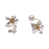 Female Asymmetric Delicate Flower Earrings – Gifts for Her — 1