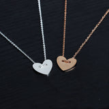 Sweet And Lovely Short Peach Heart Necklace – Jewelry Gift Ideas — 5