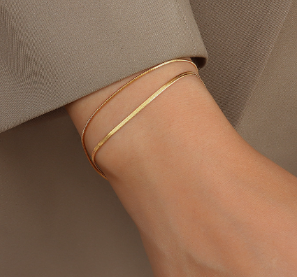 Classia Double Layer Golden Bracelet – Jewelry Gift Ideas — 1