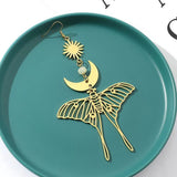 Fashion Exaggerated Moon Butterfly Metal Earrings – Stylish Gifts — 10