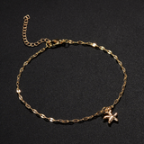 Alloy plating starfish anklet – Everyday Gifts — 4