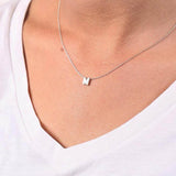 Fashion Tiny Initial Necklace Gold Silver Color – Jewelry Gift Ideas — 7