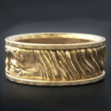 Men And Women Gaze At Embossed Alloy Ring – Gifts for Her — 5