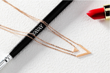 Triangle V necklace – Jewelry Gift Ideas — 6