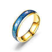 Titanium Steel Color Changing Ecg Temperature Ring – Surprise Gifts — 6