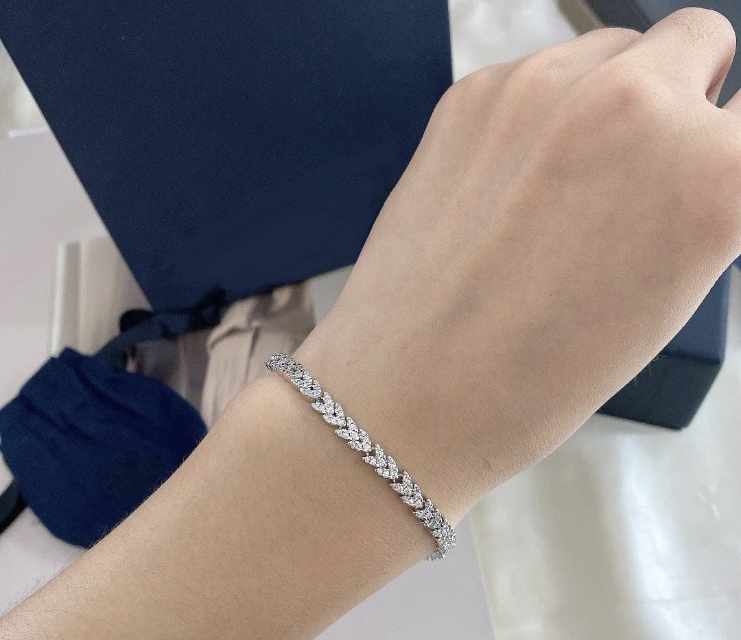 Women's Sterling Silver Wheat Ear Bracelet – Jewelry Gift Ideas — 1