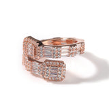Geometric Fashion Design Irregular Zircon Ring – Stylish Gifts — 5