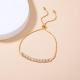 Brass Gold Plated Long Micropaved Zircon Pendant – Jewelry Gift Ideas — 5