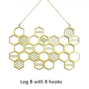 Earrings Jewelry Storage Rack Simple Honeycomb – Jewelry Gift Ideas — 7