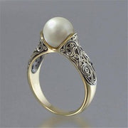 Inlaid Imported Artificial ABS Pearl Ring – Holiday Gift Ideas — 9