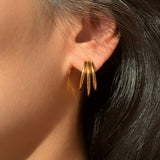 Stainless Steel Ring-shaped Earrings – Practical Gifts — 3