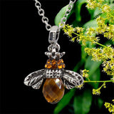 Creative Crystal Diamond Bee Necklace Pendant – Jewelry Gift Ideas — 1