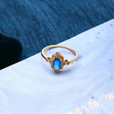 Sterling Silver Blue Green Quartz Ring – Gift Ideas — 4