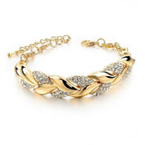 18K Gold Leaf European And American Fashion Bracelet – Stylish Gifts — 4