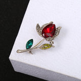 Three-dimensional Rose Flower Rhindiamond-style Brooch – Stylish Gifts — 6