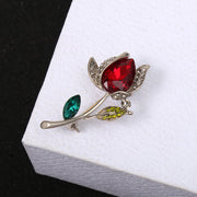 Three-dimensional Rose Flower Rhindiamond-style Brooch – Stylish Gifts — 6