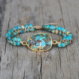 Ethnic Lake Blue Turquoise Accessories Bracelet – Stylish Gifts — 5