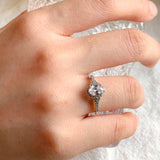 Elegant Goose Egg Oval Zircon Diamond Ring – Meaningful Gifts — 1