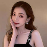 Sparkling Heart Earrings Tassel Front – Special Occasion Gifts — 5