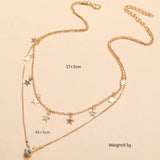 Necklace Simple Star Pentagram Pendant Diamond – Jewelry Gift Ideas — 2