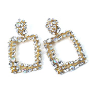 Women's New Retro Color Crystal Square Earrings – Gifts for Her — 8