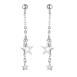 Asymmetric 925 Sterling Silver Women's Earrings – Jewelry Gift Ideas — 11