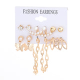 Metal Exaggerated Big Circle Earrings Set – Stylish Gifts — 15