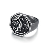 King's Riding Seat Dragon Titanium Steel Ring – Jewelry Gift Ideas — 11