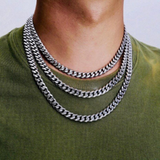 Fashion Cuba Chain Necklace Men Titanium Steel – Jewelry Gift Ideas — 5