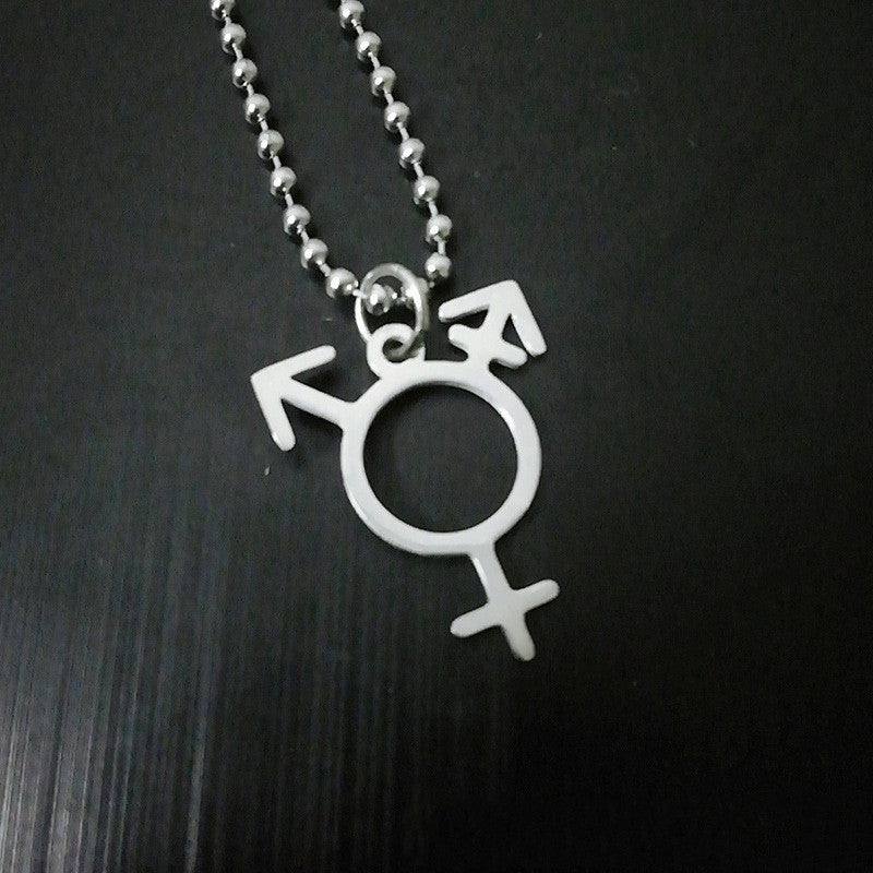 Simple Personality Men And Women Logo Pendant – Jewelry Gift Ideas — 1