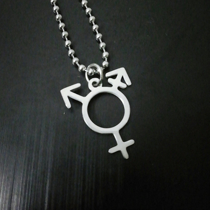 Simple Personality Men And Women Logo Pendant – Jewelry Gift Ideas — 1