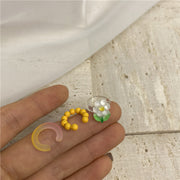 Resin Beaded Three-Pack Color Matching Ear Cuffs – Useful Gifts — 4