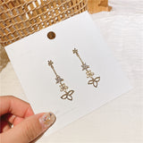 Silver Needle Zircon Wild Tassel Flower Earrings – Everyday Gifts — 3